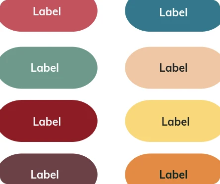screenshot of colorful buttons