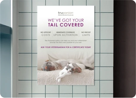 Trupanion poster of a dog and cat